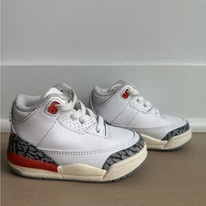 Kids White and dark orange Sneakers